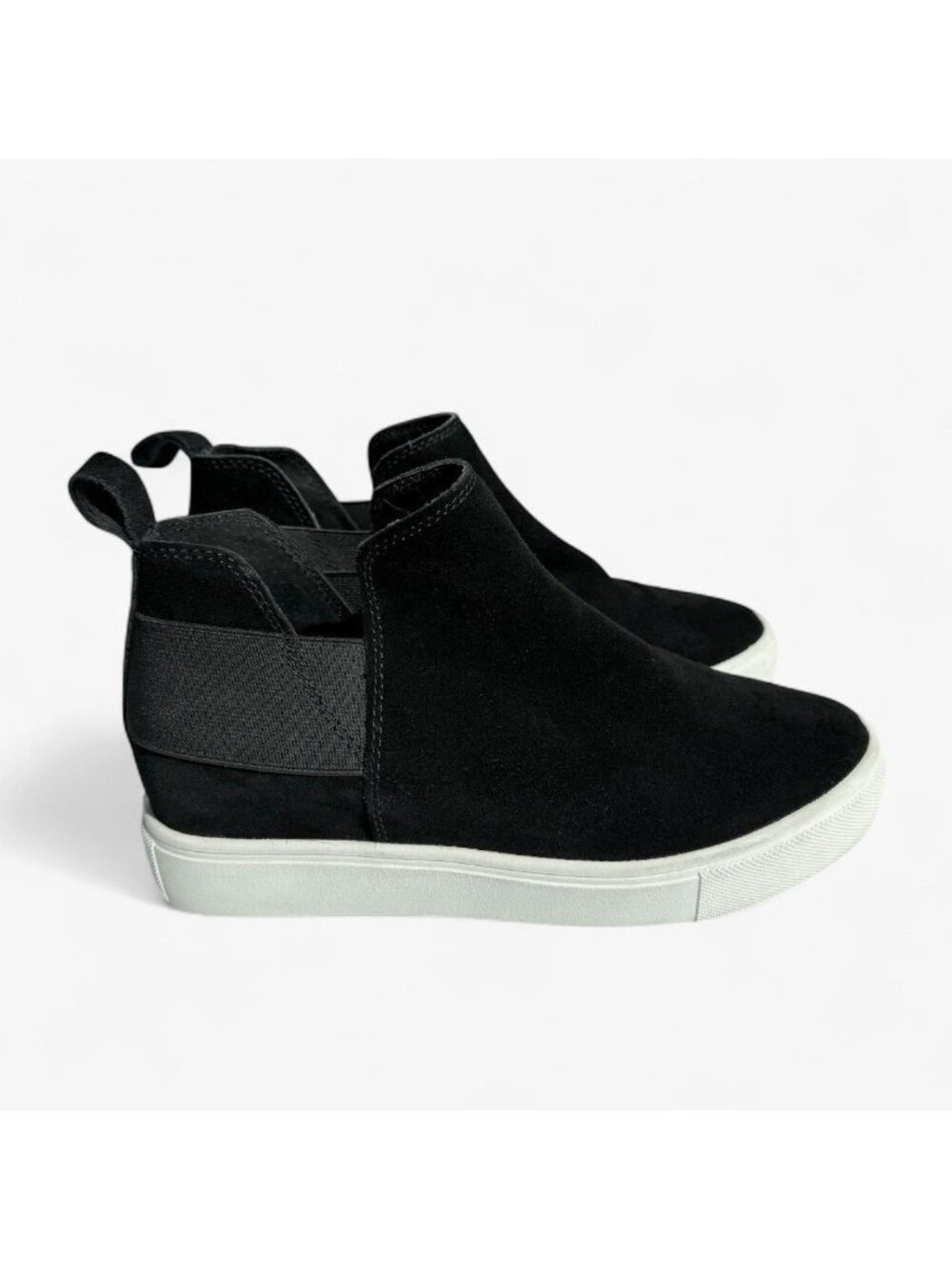 Steve Madden Black Boots Suede Sneaker Boots